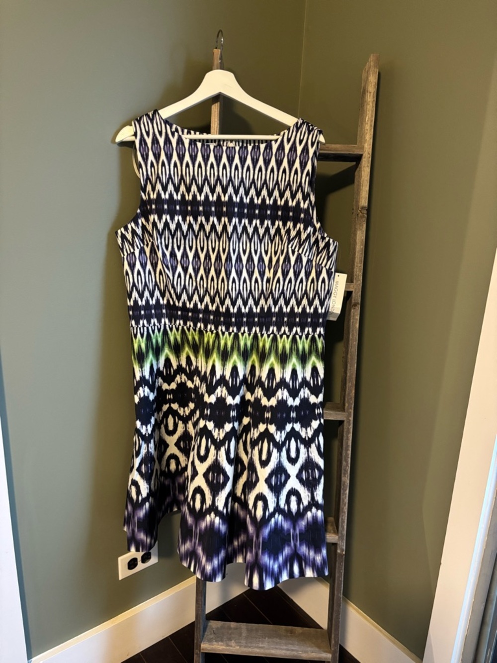 Maggy London Abstract Print Dress